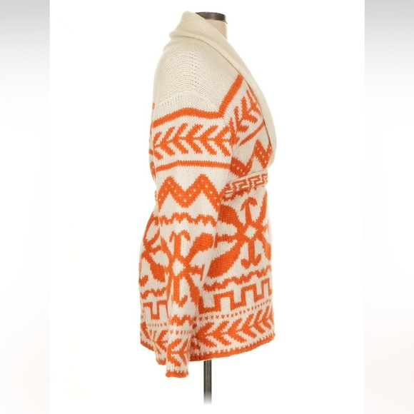 MOTHER The Belted Short Cardigan - Pretty As A Peach NWT NEW size L Large - Picture 5 of 7